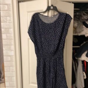 GAP Blue Dolman Sleeve Midi Sundress